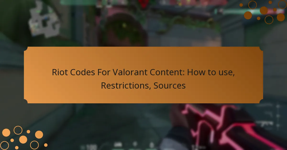 Riot Codes For Valorant Content: How to use, Restrictions, Sources