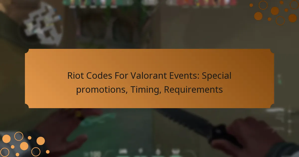 Riot Codes For Valorant Events: Special promotions, Timing, Requirements