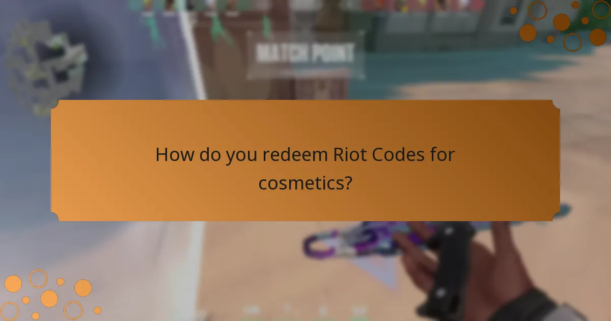 How do you redeem Riot Codes for cosmetics?