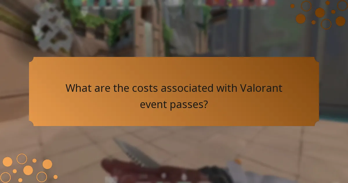 What are the costs associated with Valorant event passes?