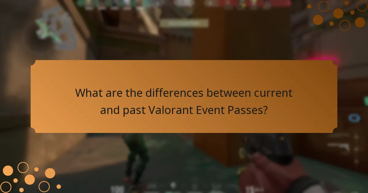 What are the differences between current and past Valorant Event Passes?