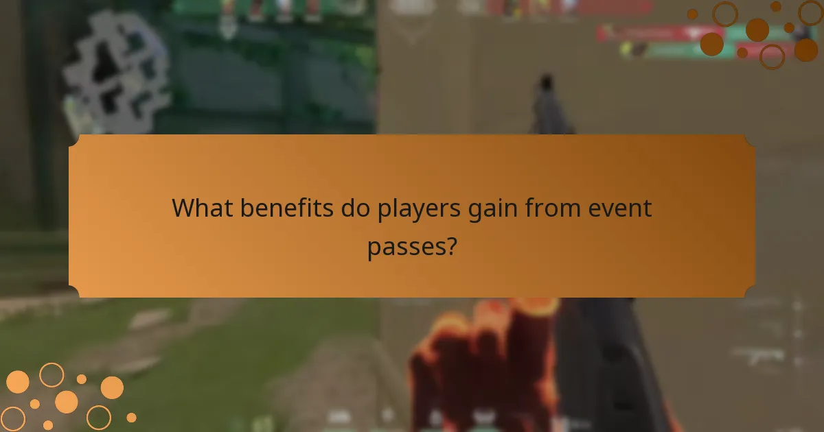 What benefits do players gain from event passes?
