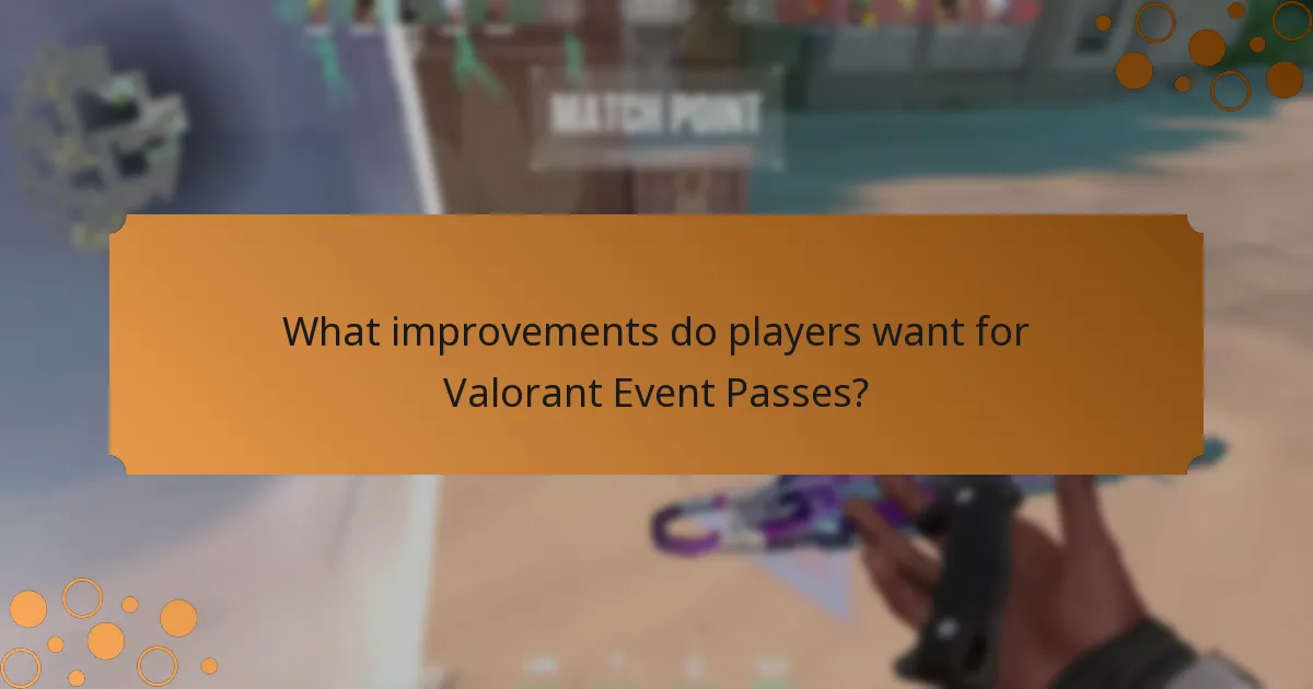 What improvements do players want for Valorant Event Passes?