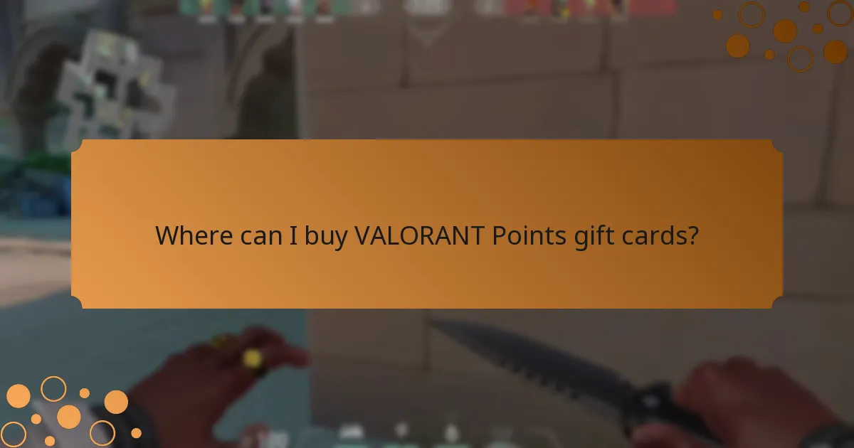 Where can I buy VALORANT Points gift cards?